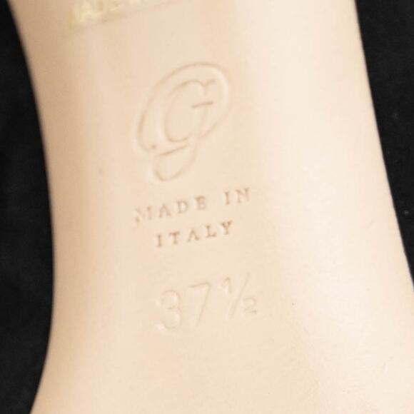 M. Gemi Designer The Marea Black Suede Strappy Stilletto Heels Size 37.5 US 7 - Picture 8 of 11